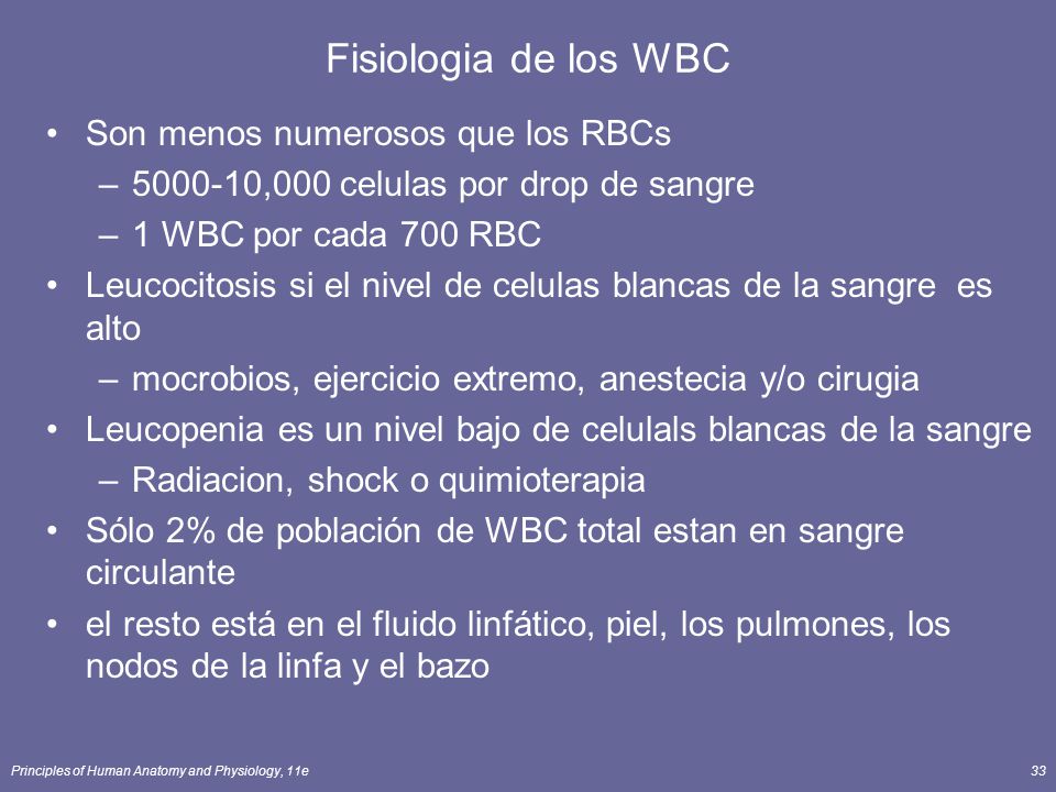 Que quiere decir wbc en un examen de sangre